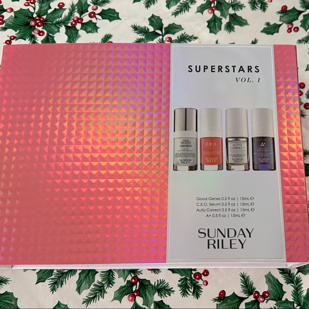 Sunday Riley Superstars Vol. 1 Skincare Set - Pink and Silver